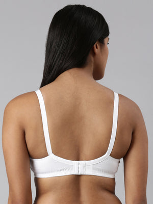 Buy Blossom_Ethnic Bra Cup_Seamless, Supportive_White-3