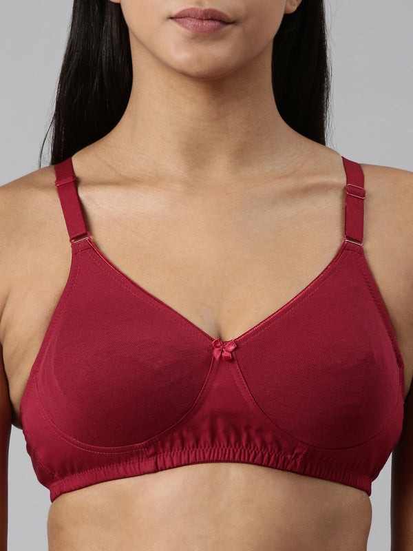Buy_Blossom_Ethnic_Bra_woven_cotton_T-Shirt_support_bra_maroon