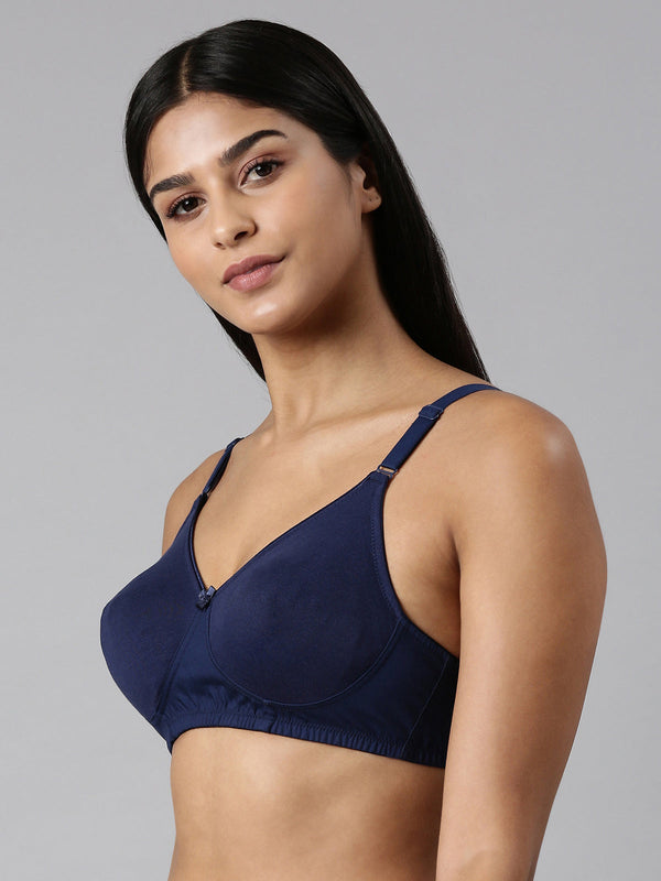Buy_Blossom_Ethnic_Bra_woven_cotton_T-Shirt_support_bra_navy_blue