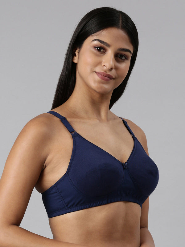 Buy_Blossom_Ethnic_Bra_woven_cotton_T-Shirt_support_bra_navy_blue