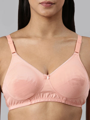 Buy_Blossom_Ethnic_Bra_woven_cotton_T-Shirt_support_bra_peach