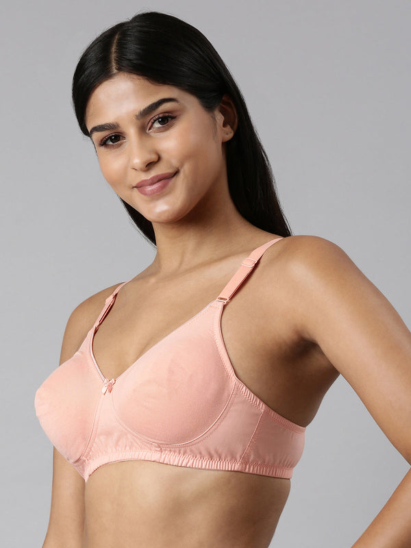 Buy_Blossom_Ethnic_Bra_woven_cotton_T-Shirt_support_bra_peach