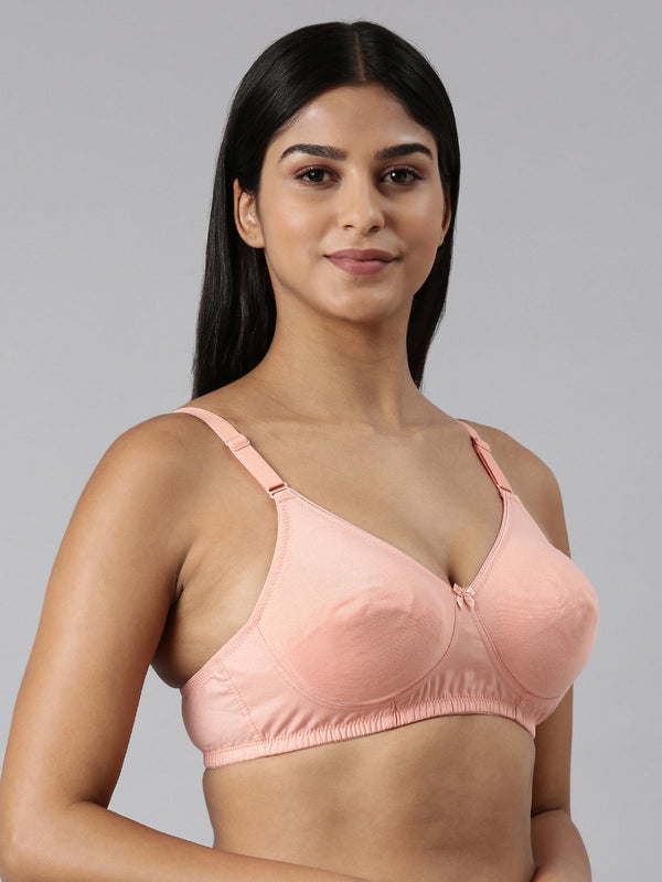 Buy_Blossom_Ethnic_Bra_woven_cotton_T-Shirt_support_bra_peach