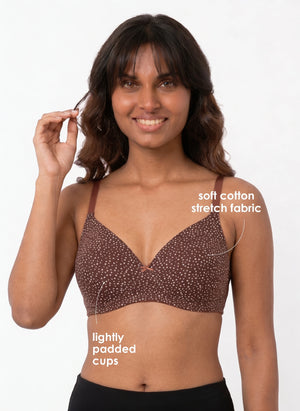Buy_Blossom_Florid_Pad_lightly_padded_cotton_elastin_printed_brown_