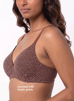 Buy_Blossom_Florid_Pad_lightly_padded_cotton_elastin_printed_brown_