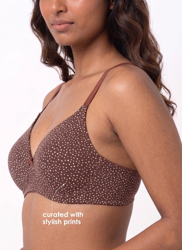 Buy_Blossom_Florid_Pad_lightly_padded_cotton_elastin_printed_brown_