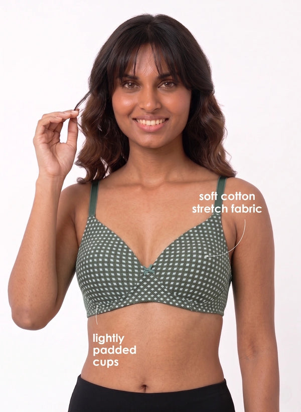 Buy_Blossom_Florid_Pad_lightly_padded_cotton_elastin_printed_green