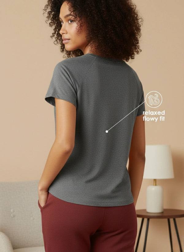 Buy_Blossom_Hip_Long_Tee_cotton_elastane_versatile_wear_Charcoal-Melange