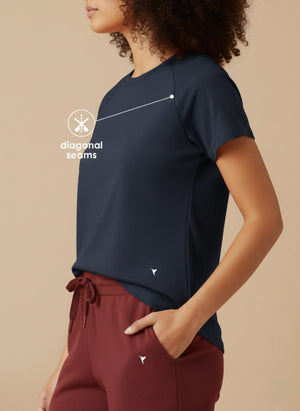 Buy_Blossom_Hip_Long_Tee_cotton_elastane_versatile_wear_Navy-Blue