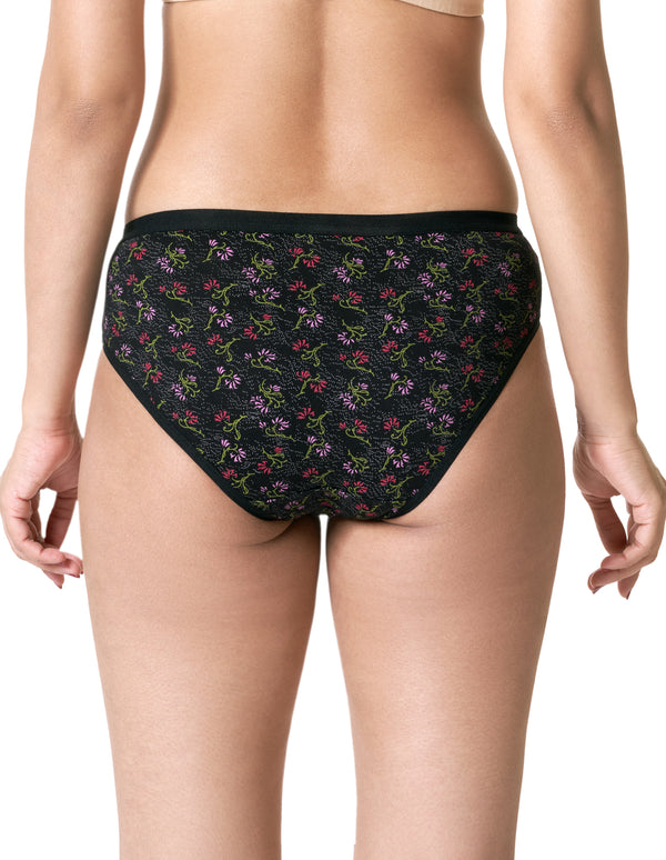 blossom-dahlia combo-hipster panties-outer-elastic-dark-printed-plain