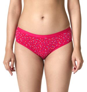 blossom-dahlia combo-hipster panties-outer-elastic-dark-printed-plain