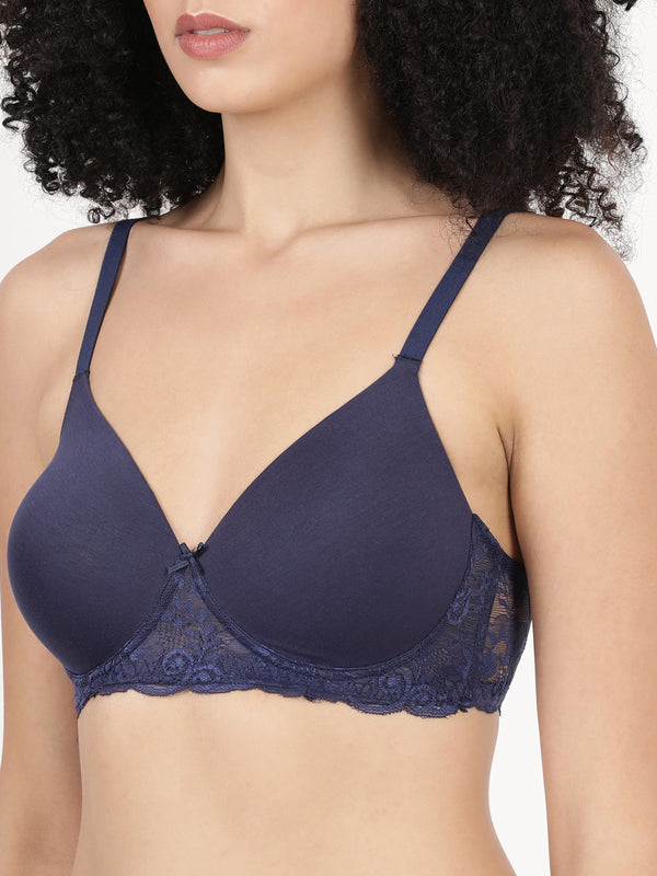 Buy_Blossom_Lacey_Bra_Seamless_Bra_Navy_Blue-4