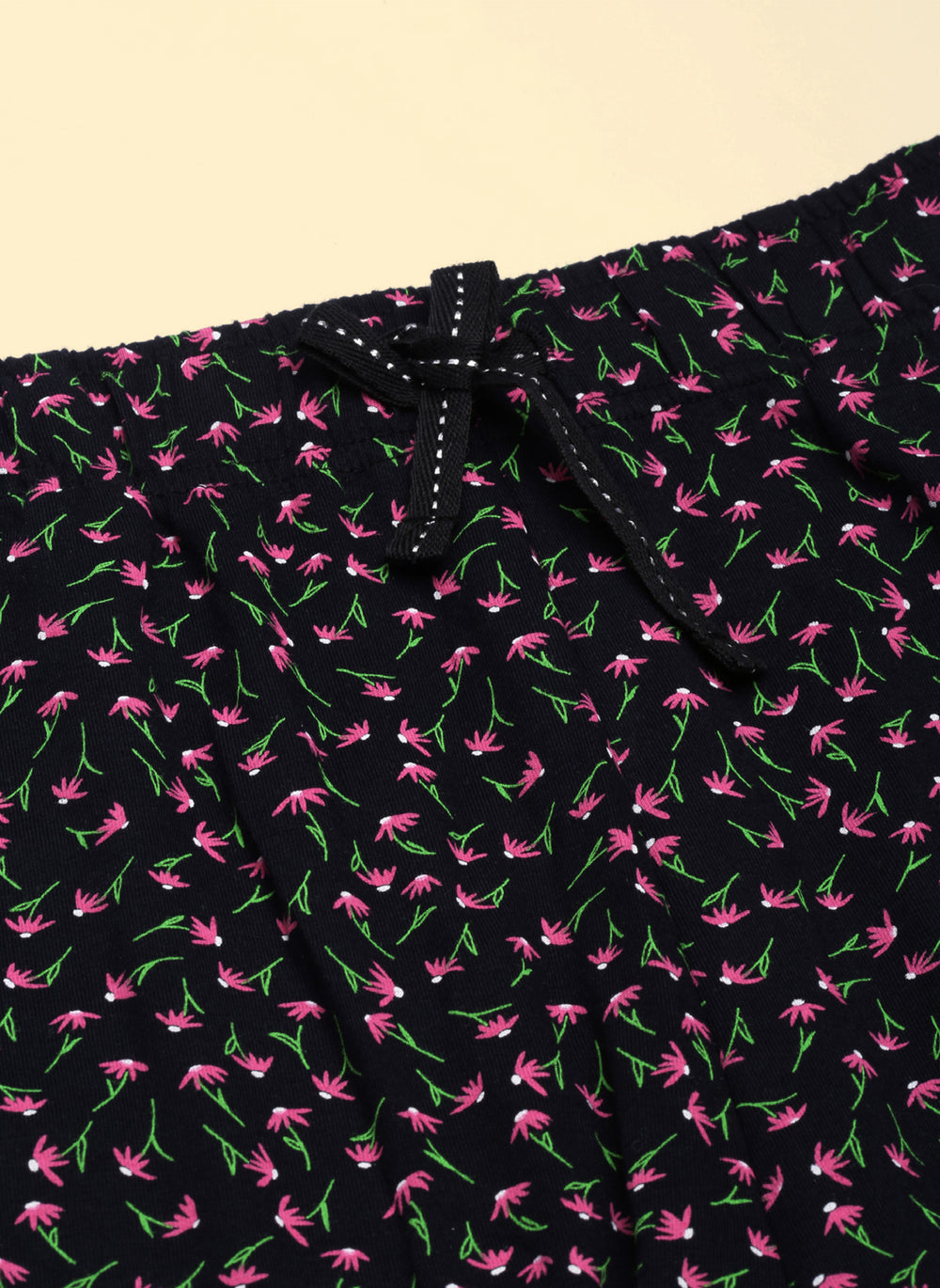 Buy_Blossom_Lounge_Wear_Shorts_Flowy_shorts_Black_1