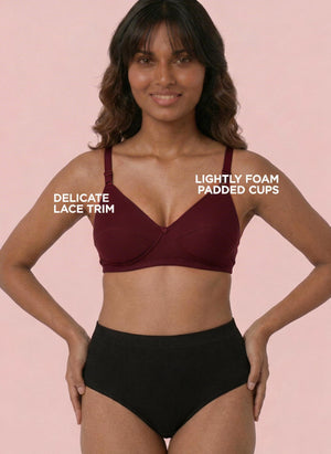 Buy_Blossom_Lovely_Pad_lightly_foamed_padded_cups_cotton_polyester_full_coverage_Maroon