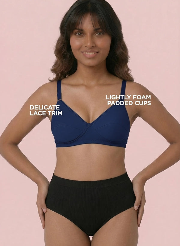 Buy_Blossom_Lovely_Pad_lightly_foamed_padded_cups_cotton_polyester_full_coverage_Navy-Blue