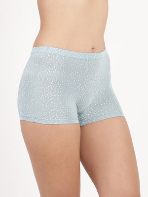 Dew Shorts - Ultra soft modal printed mid rise boy shorts Pack Of 2