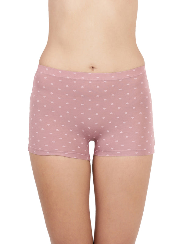 Dew Shorts - Ultra soft modal printed mid rise boy shorts Pack Of 2