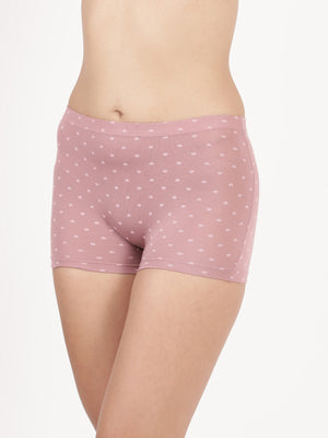 Dew Shorts - Ultra soft modal printed mid rise boy shorts Pack Of 2