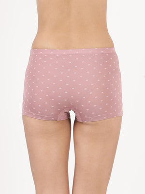 Dew Shorts - Ultra soft modal printed mid rise boy shorts Pack Of 2