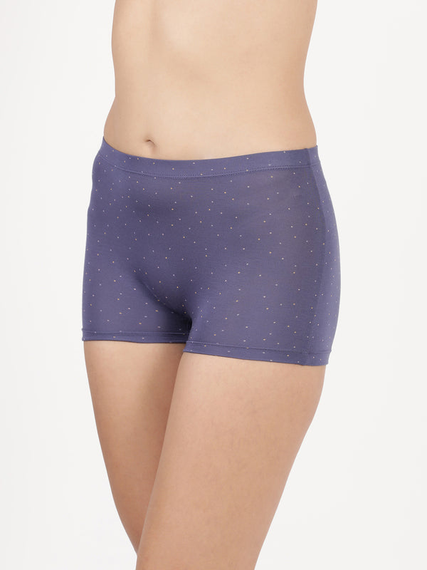 Dew Shorts - Ultra soft modal printed mid rise boy shorts Pack Of 2