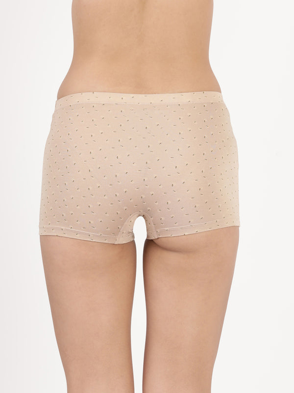 Dew Shorts - Ultra soft modal printed mid rise boy shorts Pack Of 2