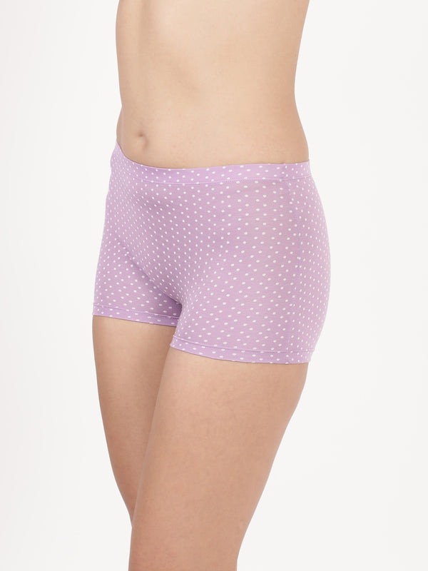 Dew Shorts - Ultra soft modal printed mid rise boy shorts Pack Of 2