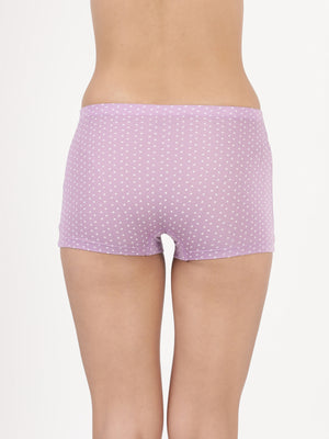 Dew Shorts - Ultra soft modal printed mid rise boy shorts Pack Of 2