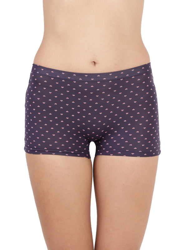 Dew Shorts - Ultra soft modal printed mid rise boy shorts Pack Of 2