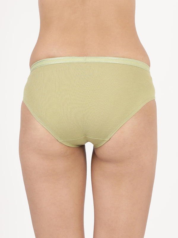 Whisper Panty - Full Coverage with Outer Elastic Soft Cotton Panty Pack of 3