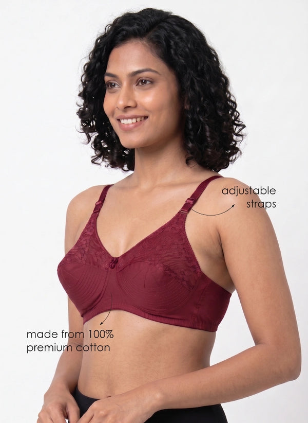 Buy_Blossom_Pleasent_Bra_cotton_double_layered_lower_cups_U-Back_design_MAROON 3
