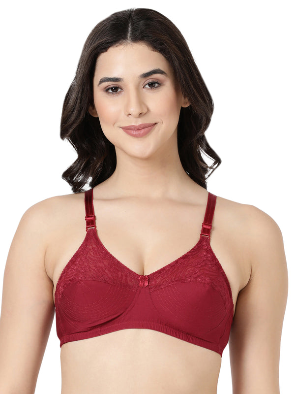 Buy_Blossom_Pleasent_Bra_cotton_double_layered_lower_cups_U-Back_design_Maroon