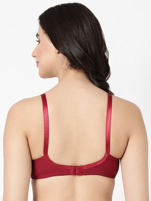 Buy_Blossom_Pleasent_Bra_cotton_double_layered_lower_cups_U-Back_design_Maroon