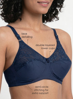 Buy_Blossom_Pleasent_Bra_cotton_double_layered_lower_cups_U-Back_design_NAVY BLUE 3