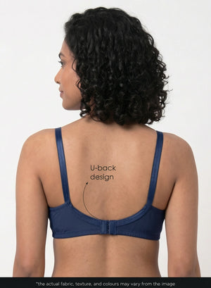 Buy_Blossom_Pleasent_Bra_cotton_double_layered_lower_cups_U-Back_design_NAVY BLUE 4