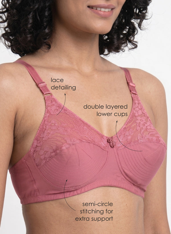 Buy_Blossom_Pleasent_Bra_cotton_double_layered_lower_cups_U-Back_design_ROSE GOLD 2