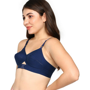 Buy_Blossom_Priyasajini_C_D_-_Full_Coverage_Round_Stitch_bra_with_Centre_Elastic_cotton_navy_blue
