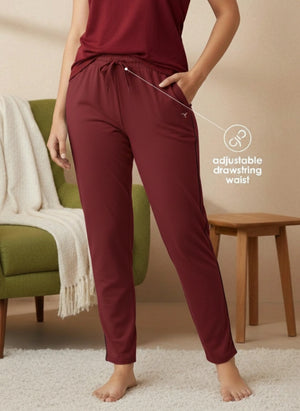 Buy_Blossom_Relax_Fit_cotton_adjustable_straps_side_pockets_Beetroot-Melange
