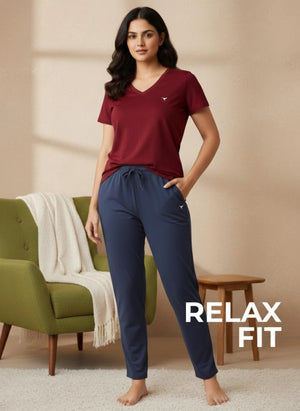 Buy_Blossom_Relax_Fit_cotton_adjustable_straps_side_pockets_Navy-Blue