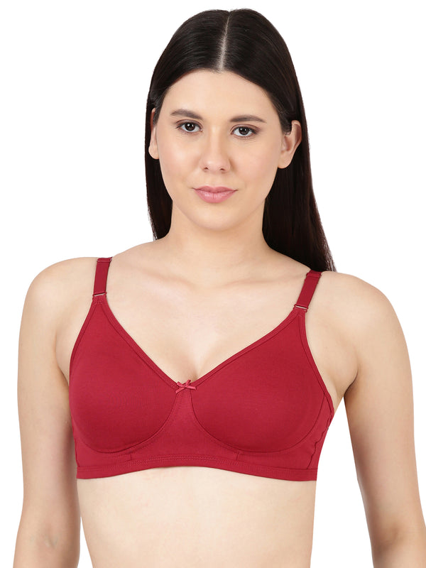 Buy_Blossom_Ringlet_Bra_t-shirt_side_support_bra_cotton_polyester_fabric_red_wine