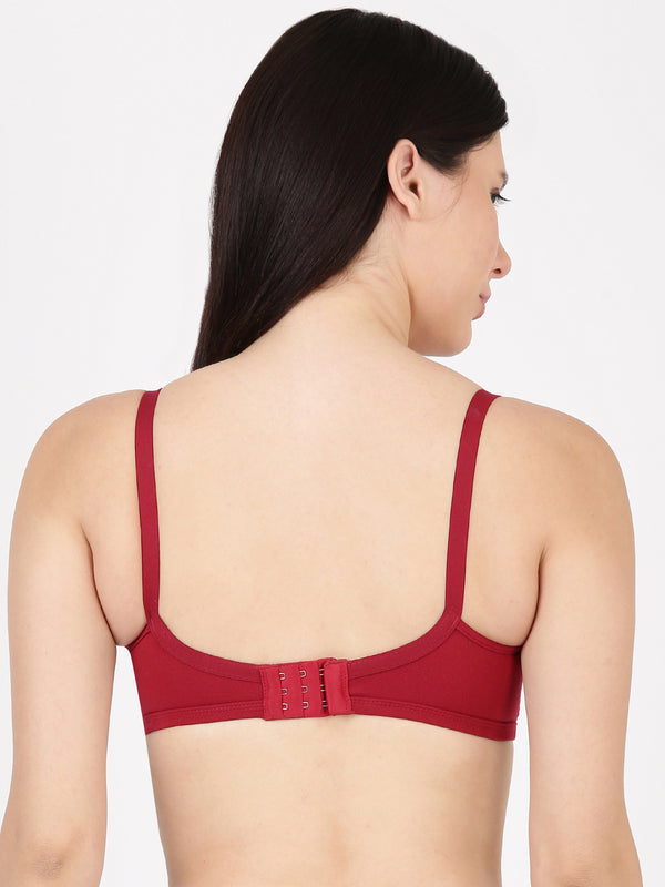 Buy_Blossom_Ringlet_Bra_t-shirt_side_support_bra_cotton_polyester_fabric_red_wine