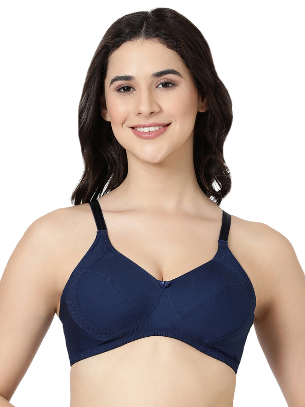 Buy_Blossom_Side_Shaper_Bra_woven_cotton_U-Back_design_navy_blue