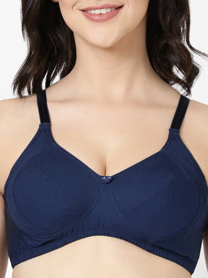 Buy_Blossom_Side_Shaper_Bra_woven_cotton_U-Back_design_navy_blue