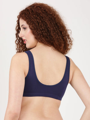 Buy Blossom Sleep Bra_Antibacterial comfort _NIGHT BRA_2511 N.BLUE 3