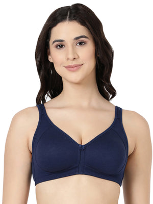 Buy_Blossom_Soulmate_Bra - 8_Interlock_fabric_with_double_layered_cups_cushioned_straps_navy_blue