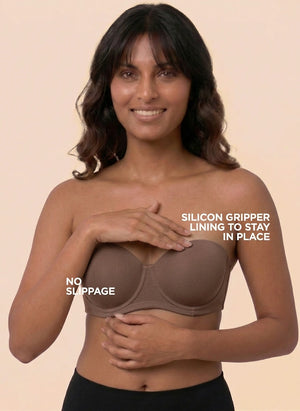 Buy_Blossom_Strapless_Bra_medium_padded_Bra_Demi_cup_Padded_Bra_CAMEL_BROWN