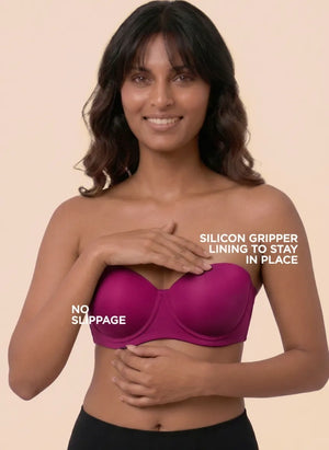 Buy_Blossom_Strapless_Bra_medium_padded_Bra_Demi_cup_Padded_Bra_PICKLE_BEET