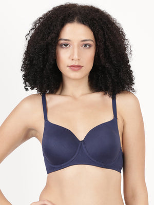 Fabulous Pad - Soft Polyester Underwire Bra With Seamless Molded Cups