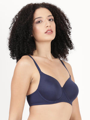 Fabulous Pad - Soft Polyester Underwire Bra With Seamless Molded Cups