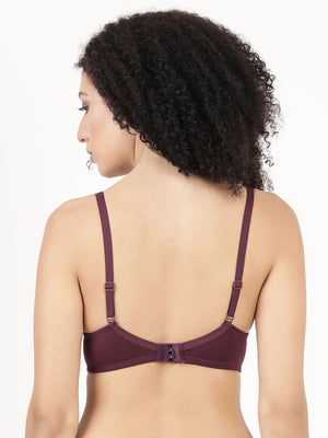 Fabulous Pad - Soft Polyester Underwire Bra With Seamless Molded Cups