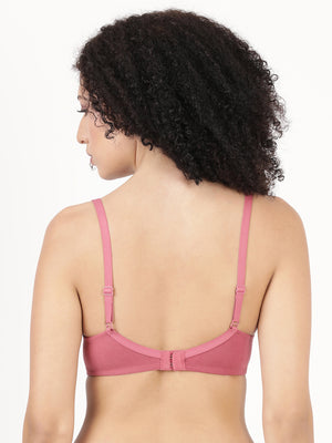 Fabulous Pad - Soft Polyester Underwire Bra With Seamless Molded Cups